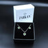 Zarkan The Lover's Gift Green Silver Jewelry Set