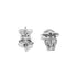 Zarkan Love Rose Pure Silver Earrings