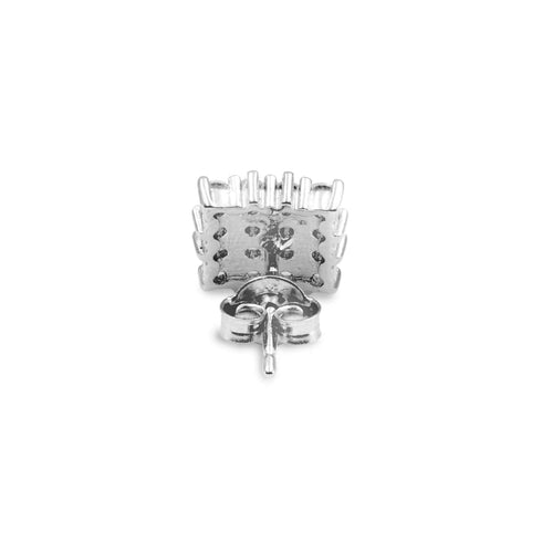 Zarkan Silver Square Cool Look Earrings