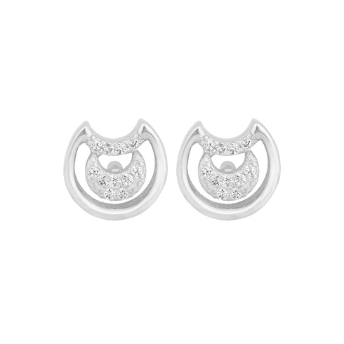 Zarkan Moon Light Zircon Studs