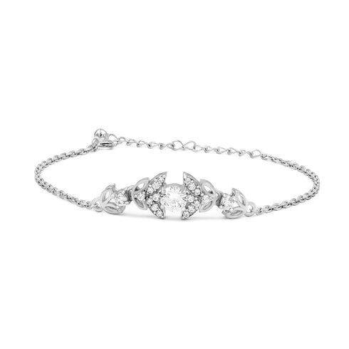 Zarkan Bits of Bloom Silver Bracelet