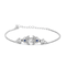 Zarkan Bits of Bloom Zircon Silver Bracelet