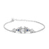 Zarkan Bits of Bloom Zircon Silver Bracelet