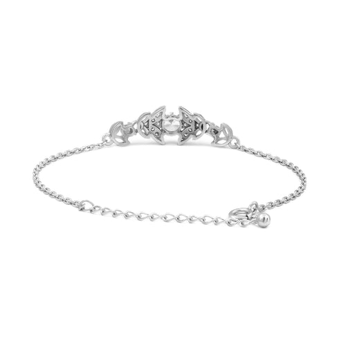 Zarkan Bits of Bloom Silver Bracelet