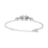 Zarkan Bits of Bloom Zircon Silver Bracelet