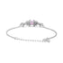Zarkan Pink Bits of Bloom Silver Bracelet