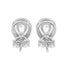Zarkan Water Drop Silver Studs