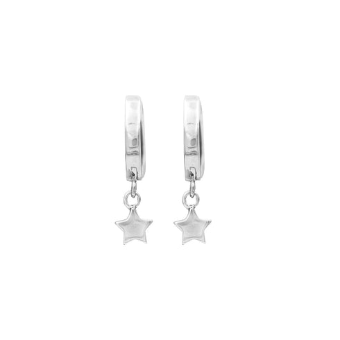 Zarkan Silver Real Star Earing
