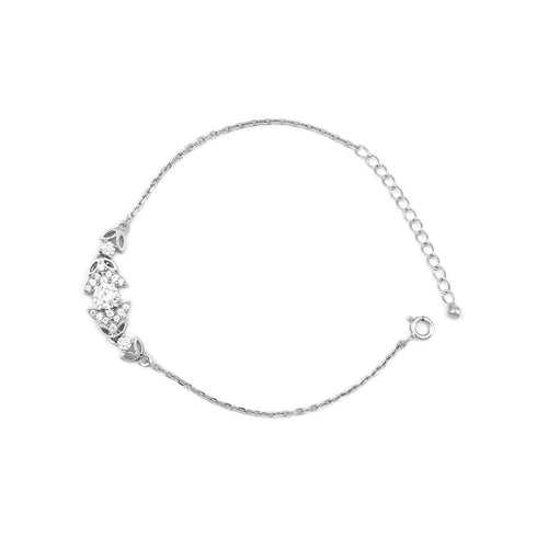 Zarkan Bits of Bloom Silver Bracelet
