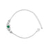 Zarkan Green Bits of Bloom Silver Bracelet