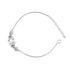 Zarkan Bits of Bloom Zircon Silver Bracelet