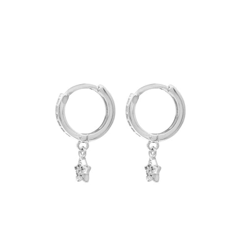 Zarkan Silver Real Star Earing