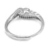 Zarkan Pair Heart Love Silver Zircon Ring