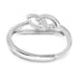 Zarkan Pure Silver Love Chain Ring