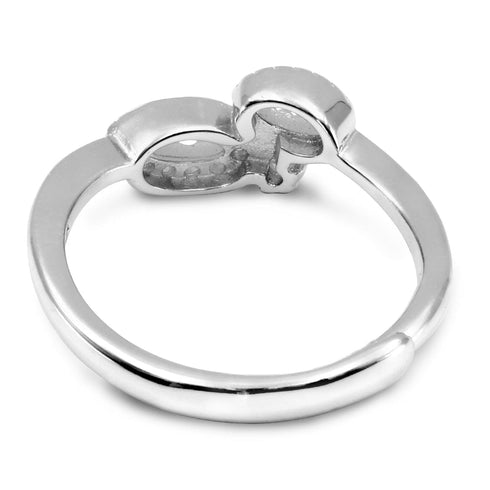 Zarkan Butterfly Style Minimal Silver Ring