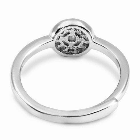 Zarkan Cute Sterling Silver Zircon Ring