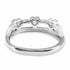Zarkan Triple Heart Ziron Crown Silver Ring