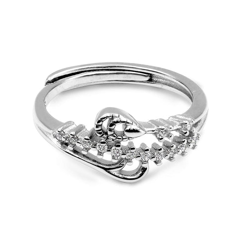 Zarkan Water Drop 925 Sterling Silver Ring