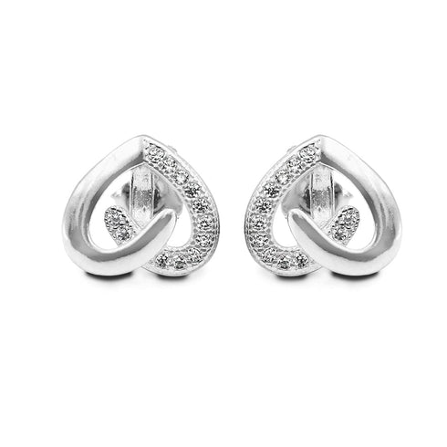 Zarkan Pure Silver Charming Love Studs