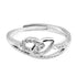 Zarkan Pure Silver Love Chain Ring
