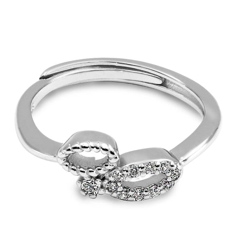 Zarkan Butterfly Style Minimal Silver Ring