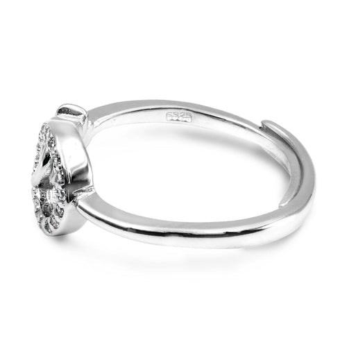 Zarkan Love Knot Sterling Silver Ring
