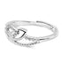 Zarkan Pure Silver Love Chain Ring