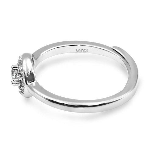 Zarkan Cute Sterling Silver Zircon Ring