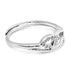 Zarkan Pure Silver Love Chain Ring