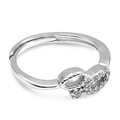 Zarkan Butterfly Style Minimal Silver Ring