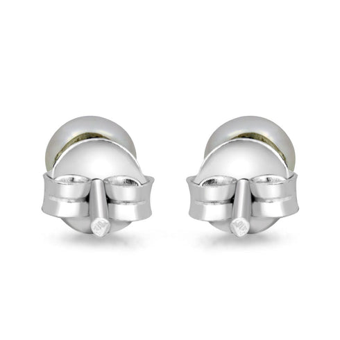Zarkan Micro Pearl Silver Studs