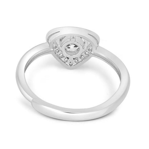 Zarkan First Love Silver Solitaire Ring