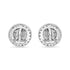 Zarkan Cute Zircon Wheel Silver Studs