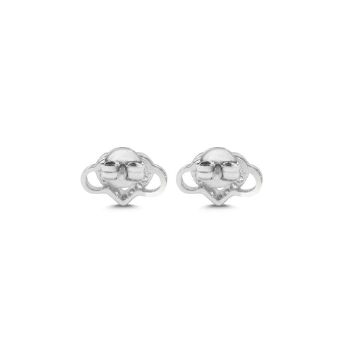 Zarkan Infinity Heart 925 Pure Silver Earring