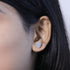 Zarkan Water Drop Silver Studs