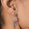 Zarkan Flawless Solitaire Silver Earring