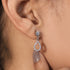 Zarkan Flawless Solitaire Silver Earring