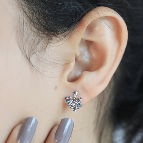 Zarkan Tree Zircon Silver Studs