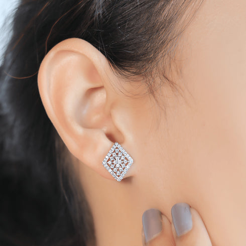 Zarkan Traditional Silver Studs