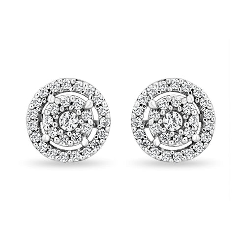 Zarkan Cute Zircon Wheel Silver Studs