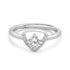 Zarkan First Love Silver Solitaire Ring