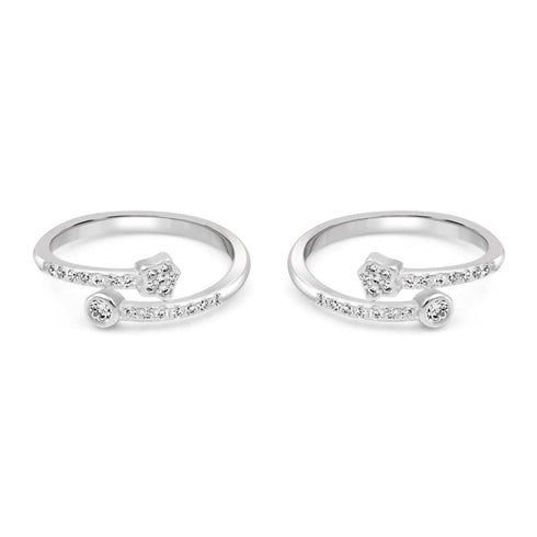 Zarkan Exceeding Excellence Silver Toe Rings