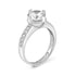 Zarkan Silver Elegant Solitaire Ring