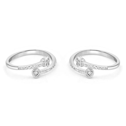 Zarkan Exceeding Excellence Silver Toe Rings