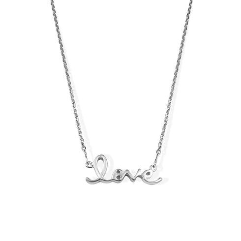 Zarkan Sterling Silver Love Necklace