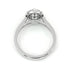 0.75 Carat Moissanite Diamond Round Rays Silver Ring for women - Free Size
