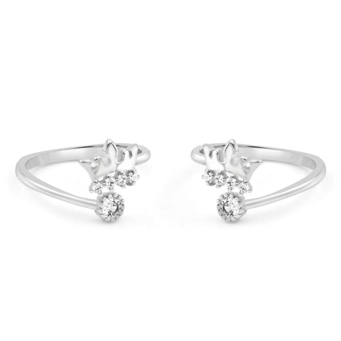 Zarkan Queen Culture Silver Toe Rings
