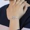 Zarkan Elegant Star Style Silver Bracelet
