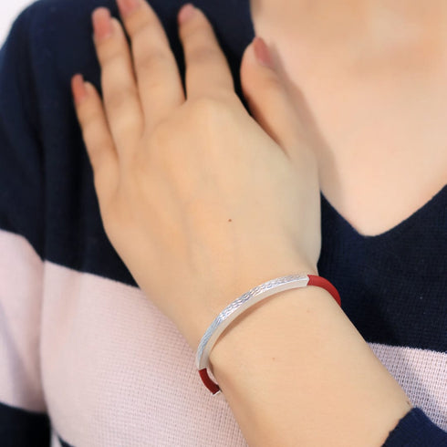 Zarkan Forever Knot Silver Bracelet