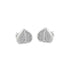Zarkan Double Drop Heart Minimal Silver Earrings